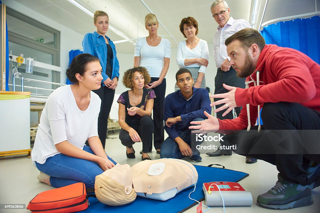 CPR training session