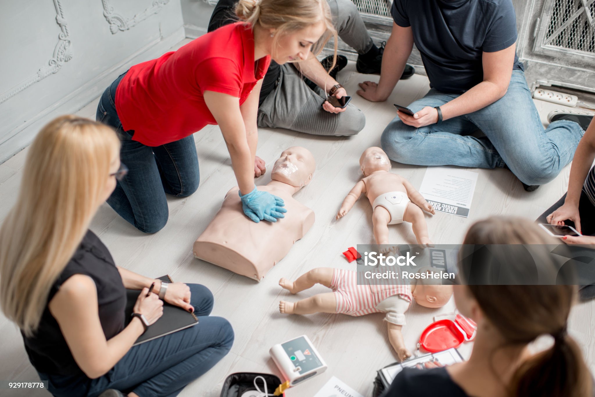 CPR training class